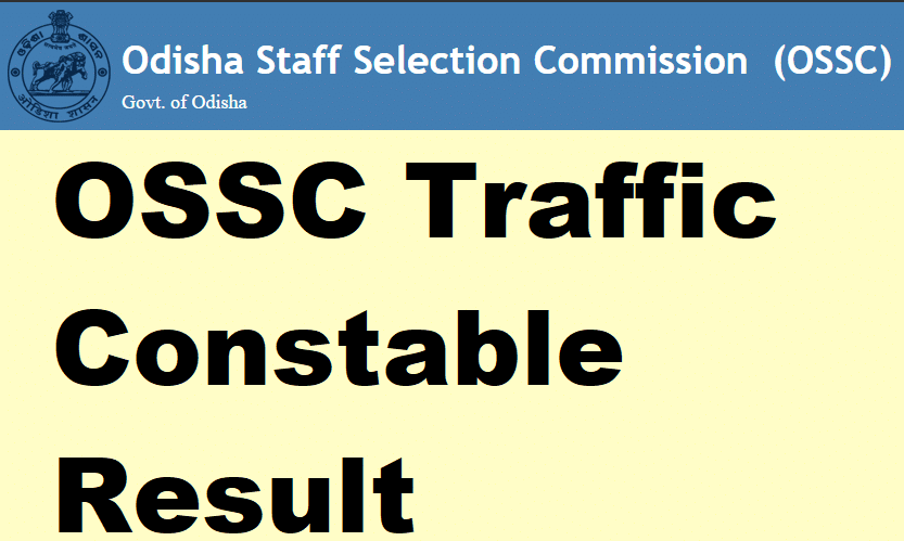 OSSC Traffic Constable Result