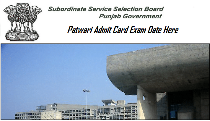 PSSSB Punjab Patwari Admit Card